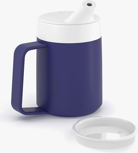 1 & 2 Handles 165ml Red Adult Drinking Mug/Drinking Cup/Sippy Cup/Non Spill Cup - Picture 9 of 21