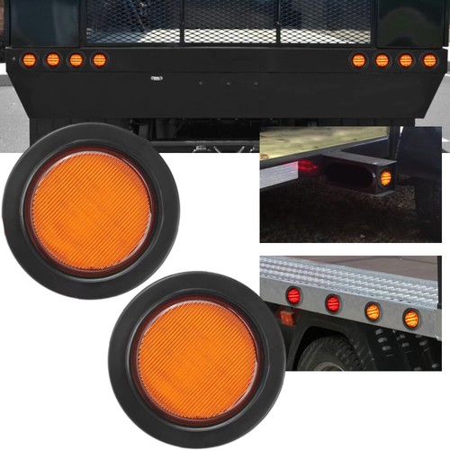12V 13LED 2.5inch Round Side Marker Signal Light Fit For Car Truck Trailer ATV - Picture 6 of 6