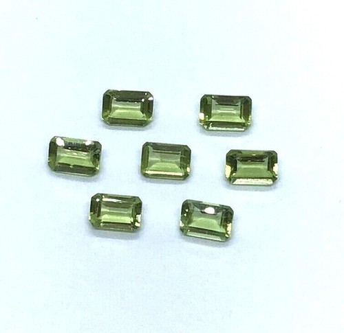 Piedra preciosa suelta AAA facetada corte octágono peridoto natural para hacer todas las joyas - Imagen 2 de 24