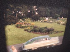 16mm Film Spokane Washington Duncan Gardens 1950's Nash Mercury Classic Car