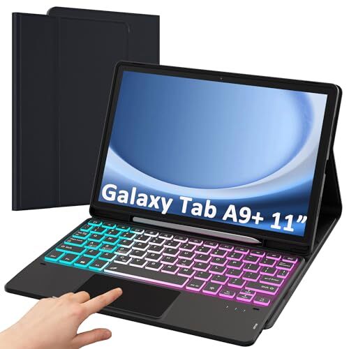 Funda Teclado 11" para Samsung Galaxy Tab A9+ 5G/A9 Plus: 3 Zona 7 Colores - Imagen 5 de 7
