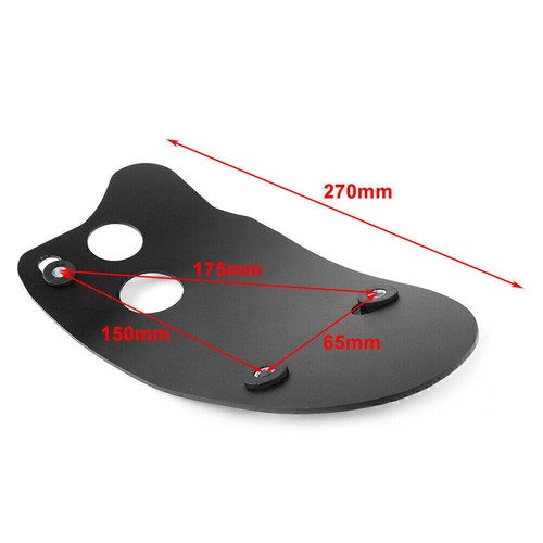 Skid Plate Cafe Racer Bobber Tracker For Yamaha SR500 SR400 Aluminum - Picture 10 of 10