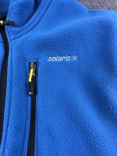 Solaris Vest Mens X-Large Blue Fleece Polyester Logo Zipped Pockets Winter - Picture 11 of 13