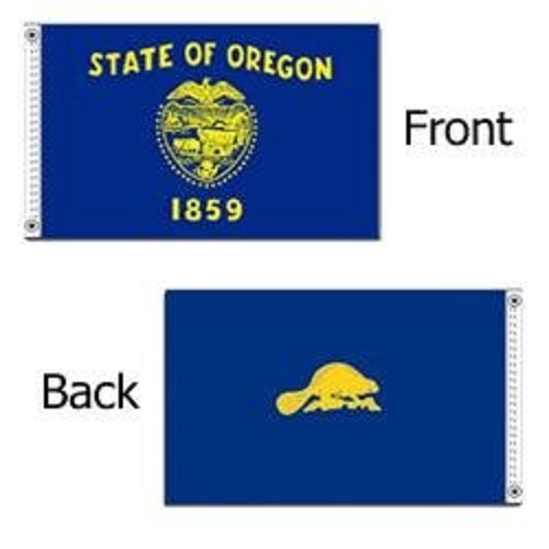 2x3 Oregon doppelseitige Staat Nylon Flagge 2'x3' Banner Ösen - Bild 2 von 2
