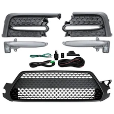Front Lower Grille +LED DRL Signal Fog Light For 2020-2022 Toyota Corolla SE XSE
