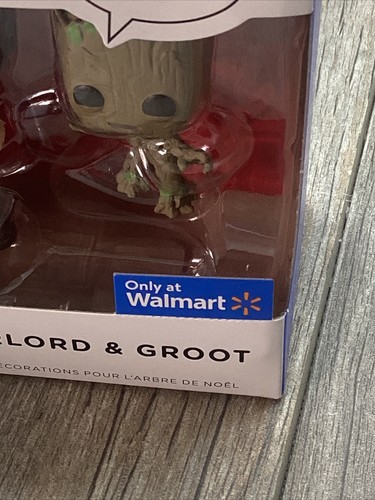 Marvel Starlord & Groot Funko Pop Hallmark Ornaments Walmart Exclusive 2022 - Picture 10 of 15