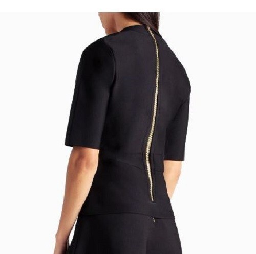 Nicole Miller Top NWT Black Lucy Knit Sweetheart Retail $109 Womens Size XL - Picture 4 of 12