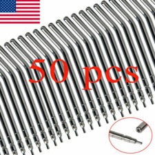 50Pcs Dental Air Water Spray Triple Syringe Metal Nozzles/Tips/Tube New