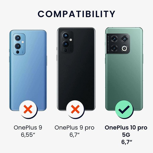 For OnePlus 10 Pro 5G Wallet Case, Slim Magnetic Flip Stand Leather Phone Cover - Picture 2 of 12
