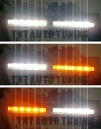 Feux de Jour Diurne + Clignotants LED DRL Eclairage pour Citroen AX ZX XM CX CM - Picture 2 of 8