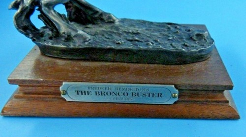 Chilmark Pewter The Bronco Buster 1987 Statue Inspired by Frederic Remington - Picture 4 of 5