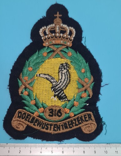 Rare® 70s RNLAF Royal Netherlands Airforce Patch 316 squadron used NF-5 Tiger - Bild 1 von 2