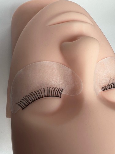 Übungskopf Wimpern für Permanent Makeup / Wimpernverlängerung Schulung PMU - Bild 6 von 9