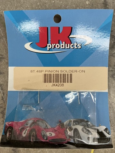 JK - 8T 48P PINION SOLDER-ON JK4208 1/24 Slot Car (2 gears)