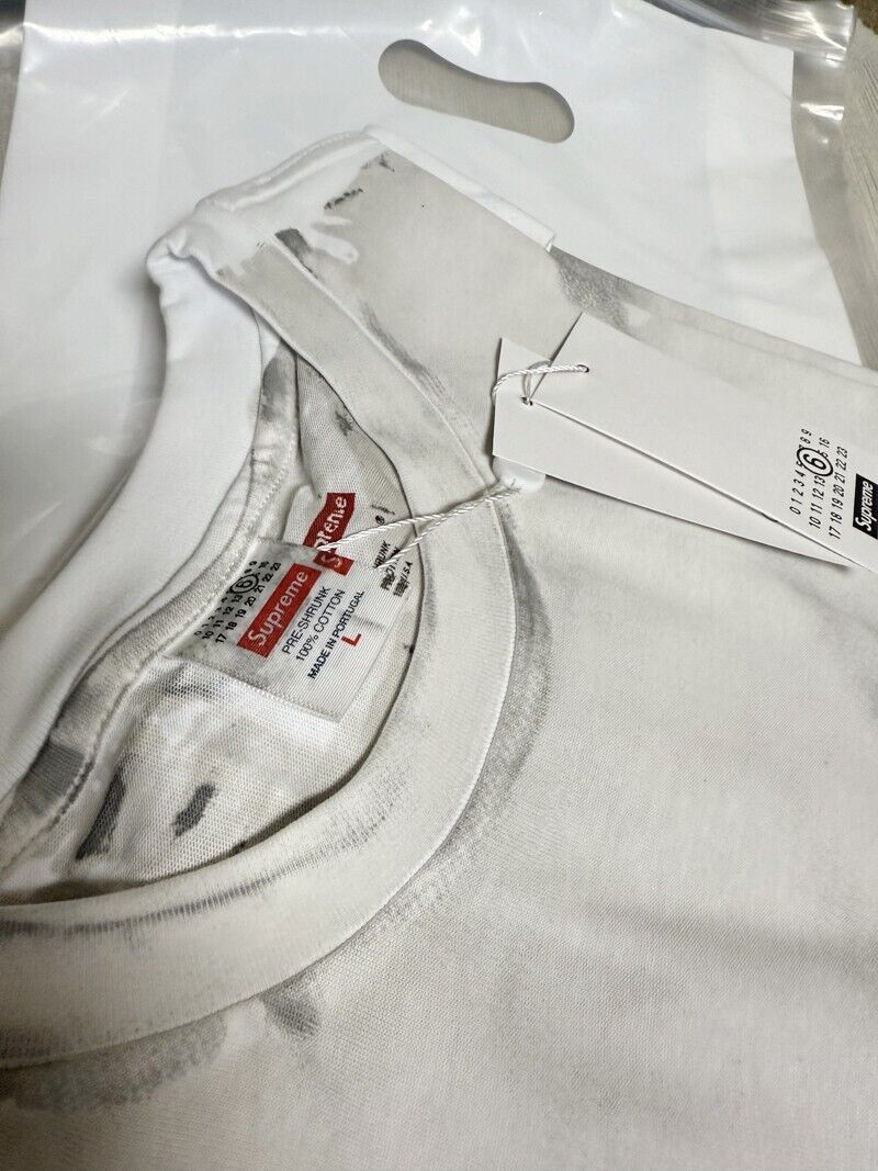 Supreme x Maison Margiela MM6 Box Logo Tee White Men - The Supreme x Maison Margiela MM6 Box Logo Tee White Men - The
