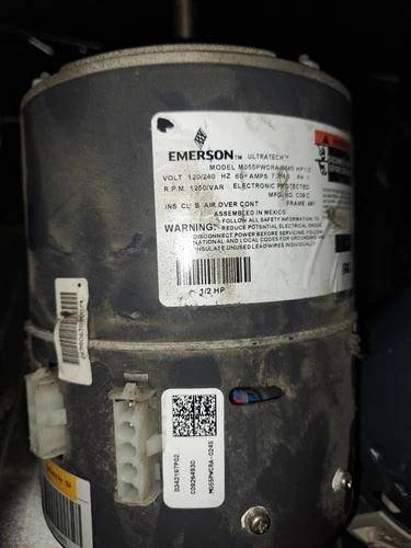 EMERSON BLOWER MOTOR M055PWCRA-0245, 1/2hp, 120/240V, 1250rpm, X177375800000