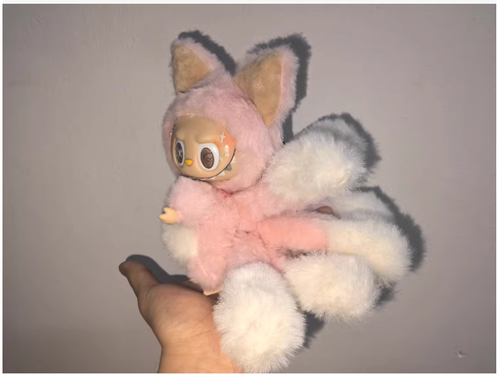 Heißer chinesischer La FU FU rosa neunschwänziger Fuchs 15 cm Handarbeit 9 Schwänze Geburtstagsgeschenk - Bild 8 von 12