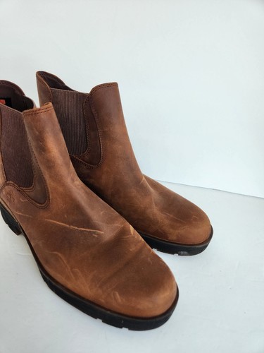 Stivali corti Timberland Chelsea donna rodeo 8 pelle cammello ottime condizioni country western - Foto 4 di 5
