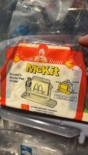 ronald's memo pad holder mckit  happy meal  mini toy with strip mcdonald 1998