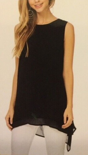 Fever Ladies Double Woven Tank, Black, Medium - Picture 4 of 4