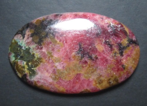 Natural Rhodonite Cabochon Oval 67.55 Cts Loose Gemstone jewelry Making J 8621 - Picture 3 of 5