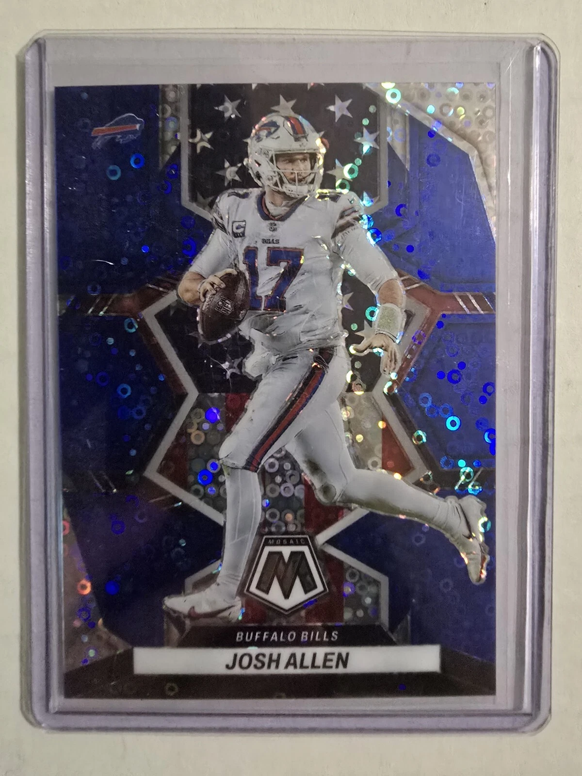 2022 Mosaic Josh Allen No Huddle Blue Disco National Pride /75