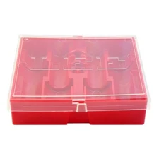 Lee Precision Red Storage Die Box with Clear Lid for FOUR Dies 90422  Free Ship