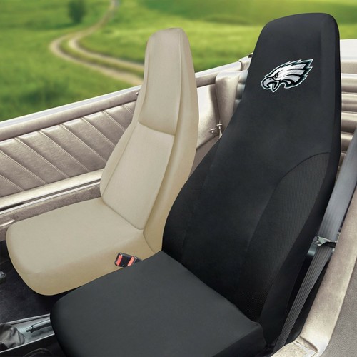 5PC NFL Philadelphia Eagles Front Seat Covers Floor Mats & Steering Wheel Cover - Picture 5 of 9