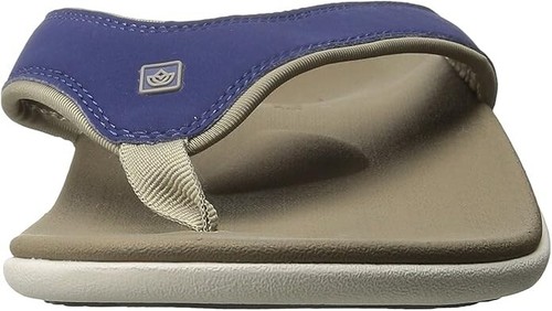 Spenco Yumi Men's Orthotic Flip Flops Medieval Blue - 11 Medium - Picture 2 of 7