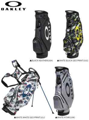 【極美品】OAKLEY  Golf Stand Bag STAND 17.0 Oakley Golf Stand Bag Stand 17.0, White Journal, Free Size