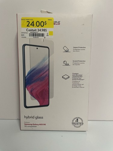 ✅ ZAGG InvisibleShield Hybrid Glass Screen Protector for Samsung Galaxy A53 5G - - Photo 1 sur 2