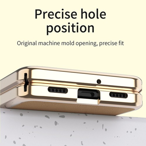 Pour Samsung Galaxy Z Flip5 5G Flip4 luxe cuir téléphone portable étui pare-chocs housses de protection - Photo 2/16