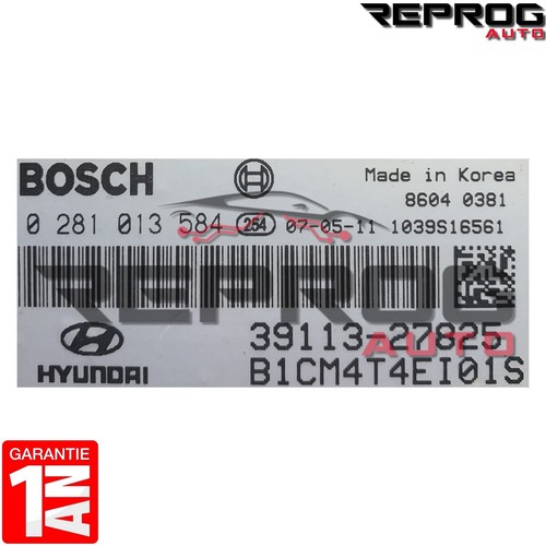 MOTORSTEUERGERÄT HYUNDAI SANTA FE 0281013584 39113-27825 BOSCH EDC16C39 - Bild 2 von 2