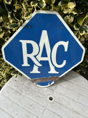 Vintage Double Sided Rac Enamel Garage Sign collect from North Norfolk - Picture 6 of 11