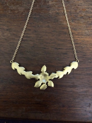 Collar de flores y hojas WHHH firmado Estate Find - Imagen 11 de 11