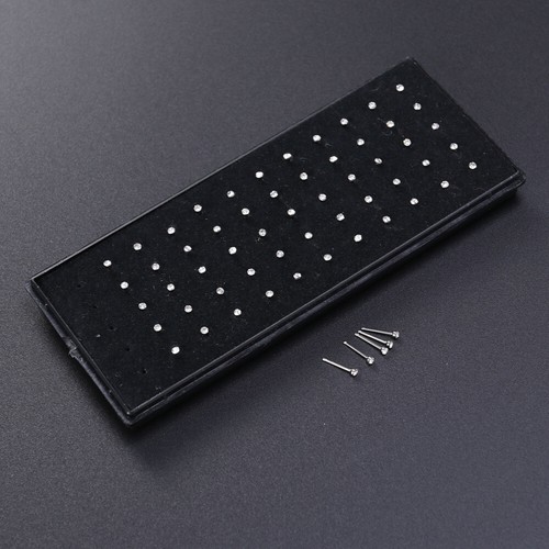 60 Pcs Nose Stud Piercings Straight Ring Hoop