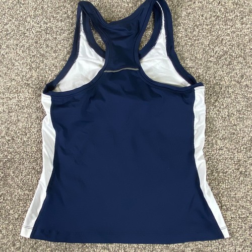 Nike Athletic Top Womens XS Blue White Sleeveless Upper Lining Pullover - Picture 6 of 13