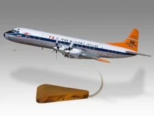 Lockheed Electra L-188 TAA Royal Mail Desk Wood Airplane New Model Large  1/72
