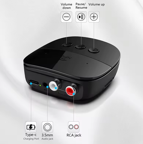 Transmitter Wireless Bluetooth Receiver 3.5MM RCA Music HIFI Adapter 2 in1Audio - 第 2/8 張圖片