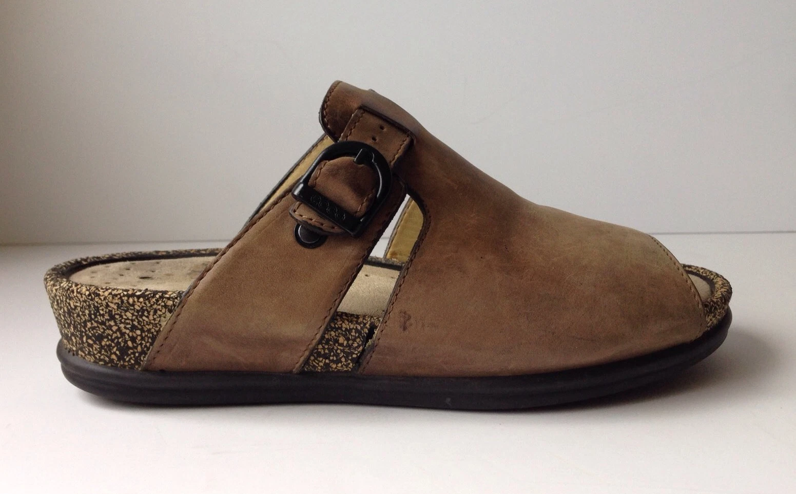 ECCO Sandalo sportivo donna pelle nabuk sughero slip on comfort slides 36 6 6 5 US