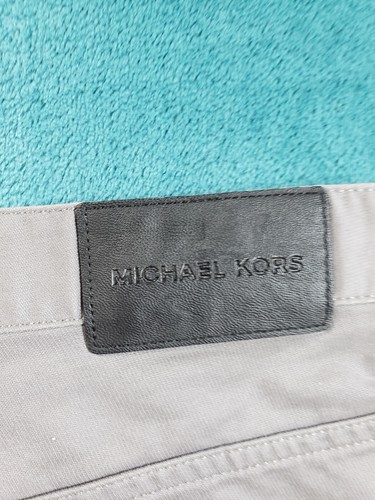 Michael Kors Pants Sz 40x32 Mens Gray Chino Work Career Cotton Straight NWT - Picture 14 of 15