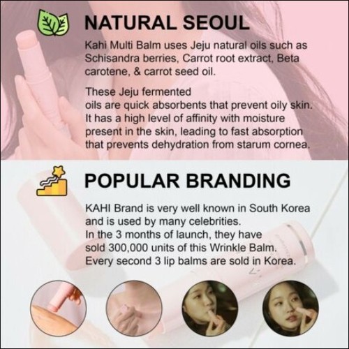 KAHI Wrinkle Bounce Multi Balm Refill 9g Newest KOREA HIT ITEM Korean Cosmetics - Picture 8 of 16