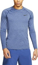 Mens Nike Pro Long Sleeve Slim Fit Training Top BV5594-451 Blue 3XL