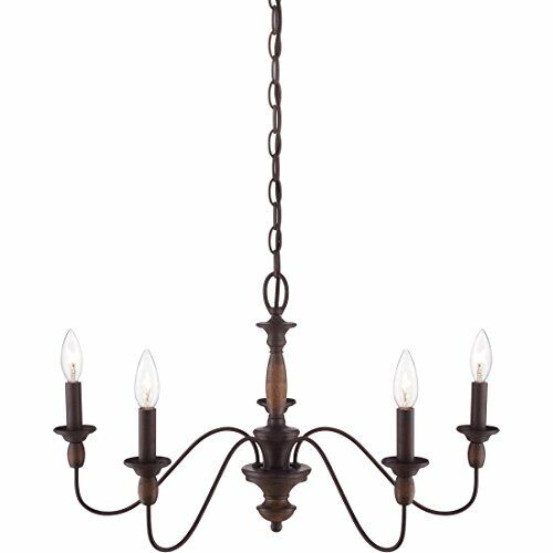Quoizel HK5005TC 5-Light Holbrook Chandelier in Tuscan Brown - Picture 8 of 10