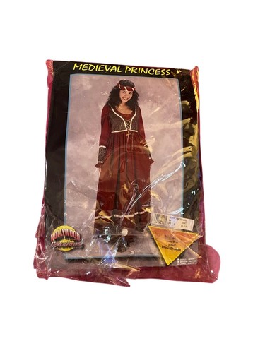 Hollywood Illusion Women's Halloween Medieval Princess Costume 2 Pc S/L Vintage - Picture 6 of 7