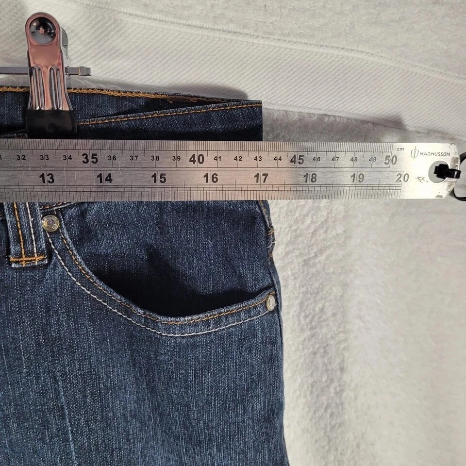 Dorothy Perkins Jeans Womens Size 14 Blue Dark Wash Slim Straight Leg Classic - Image 3 of 4