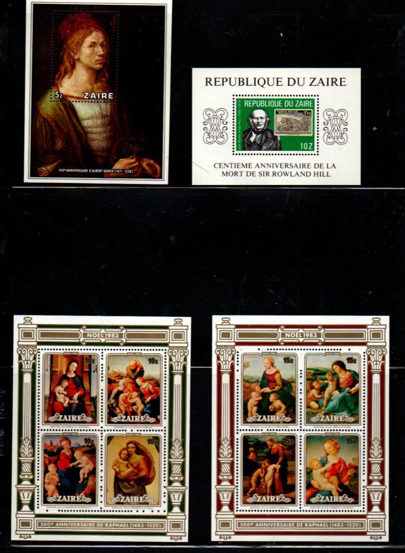 LOTE ZAIRE MNH---4 ESCANEOS