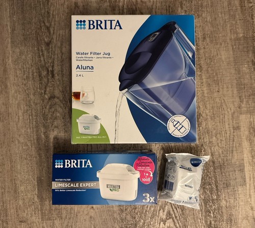 BRITA Aluna Water Filter Fridge Door Jug BLUE 2.4L 150L + MAXTRA PRO Cartridge - Picture 1 of 4