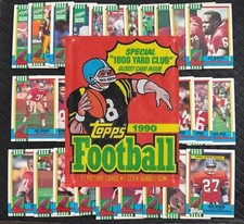 1990 TOPPS  NFL FOOTBALL Trading Cards Complete Your Set U Pick SANDERS 3/3