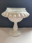 Vintage Fenton White Milk Glass Hobnail Fairy Lamp Bottom Base & Insert Only